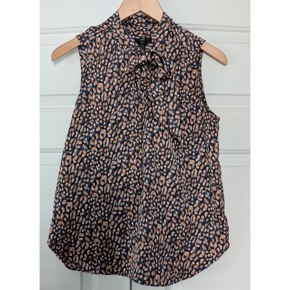 J. Crew 365 Tie Neck Blouse